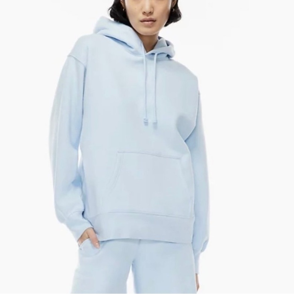 Aritzia Tna Cozy Fleece Boyfriend Hoodie Sweatshirt Relaxed Women Small Unisex
